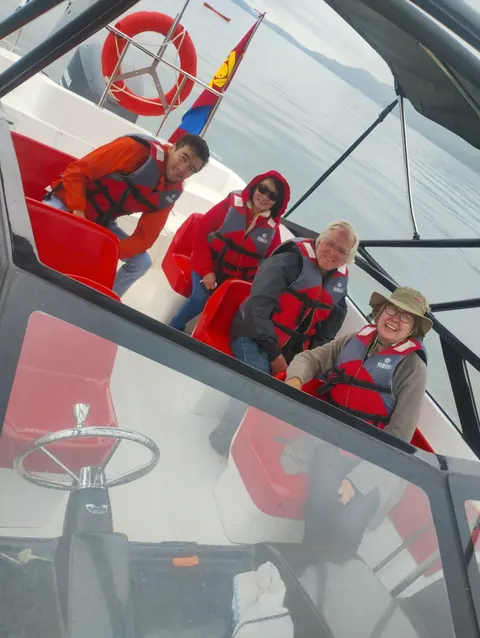 Boat trip on the lake